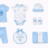 Wonderchildren 10 Pcs Newborn Baby Gift Set – Soft Cotton Baby Clothes Combo - Image 3