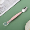 2 in 1 Baby Feeding Spoon with Fruit Cutter | Safe Training Spoon for Babies - Image 4