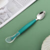 2 in 1 Baby Feeding Spoon with Fruit Cutter | Safe Training Spoon for Babies - Image 3