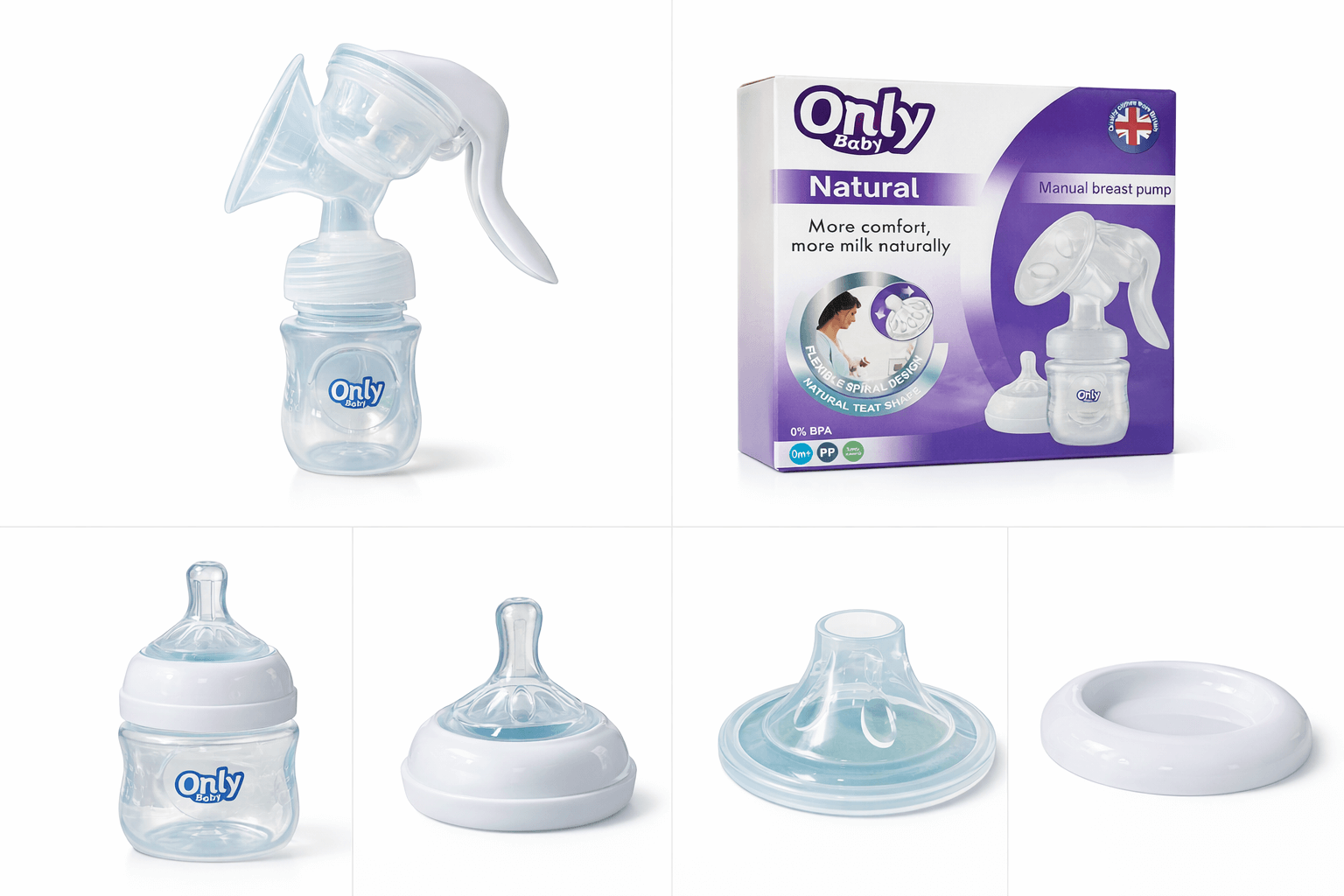 Portable manual milk collection pump