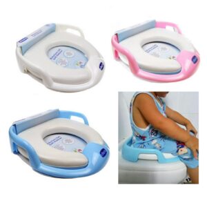 Baby Toilet Training Seat With Handle Soft Cushion Potty Seat